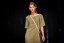 Damenkleid aus Leinen in A-Linie