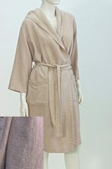 Unisex linen bathrobe