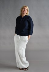 Langer Damen-Hosen aus Leinen