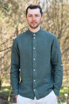 Pánská košile se stojáčkem - Velikost - 39