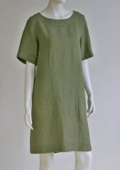 Women's A-line linen dress
