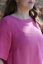 Damenkleid aus Leinen in A-Linie