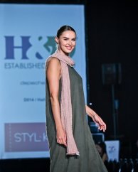 Langes ärmelloses Leinenkleid für Damen