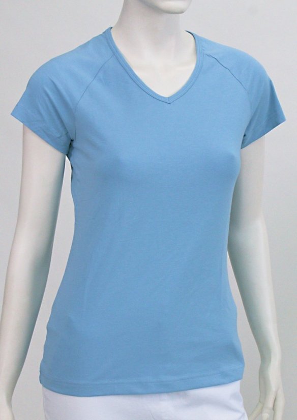 Damen-T-Shirt – 95 % Baumwolle, 5 % Elasthan Damen-T-Shirt – 95 % Baumwolle, 5 % Elasthan
