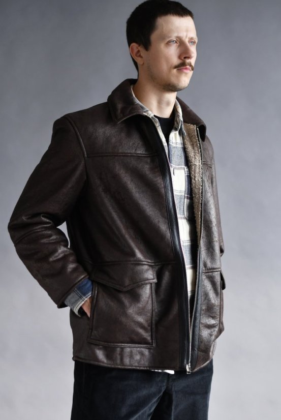 Men's winter jacket - eco-friendly jacket