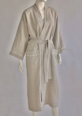 Unisex-Bademantel aus Leinen
