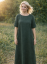 Langes Leinenkleid für Damen mit Ärmeln