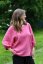 Women's linen blouse with balloon sleeves - Size: 42