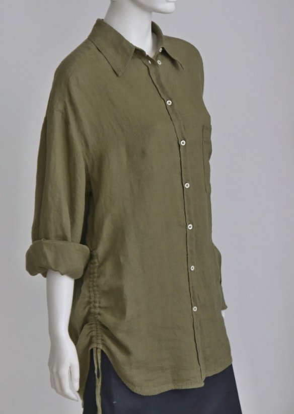 Damen-Oversize-Hemd aus Leinen