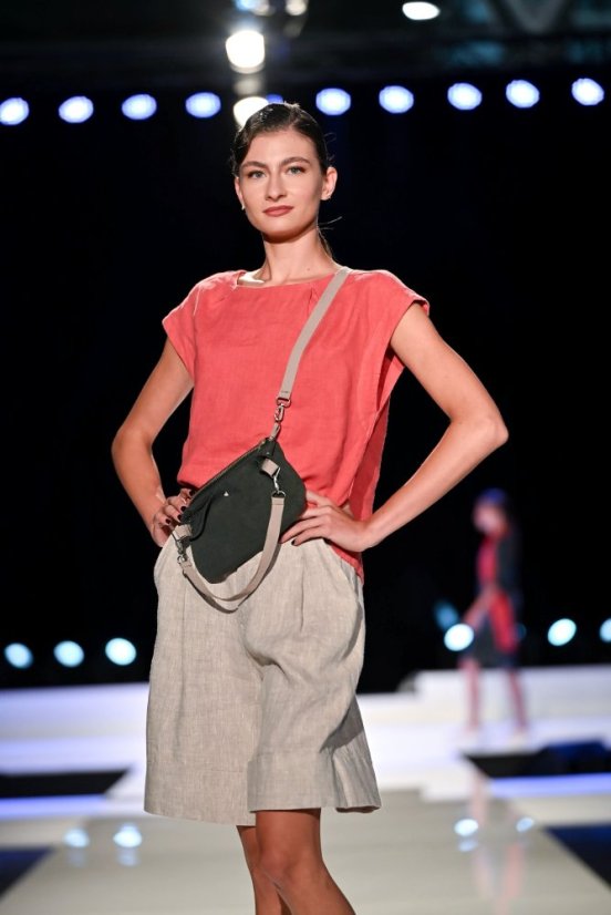 Damen-Bermudashorts aus Leinen - Größe: 36