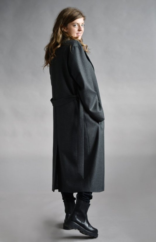 Klassischer Wollmantel für Damen mit 100% Wolle
