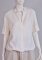 Women's linen blouse with drawstring