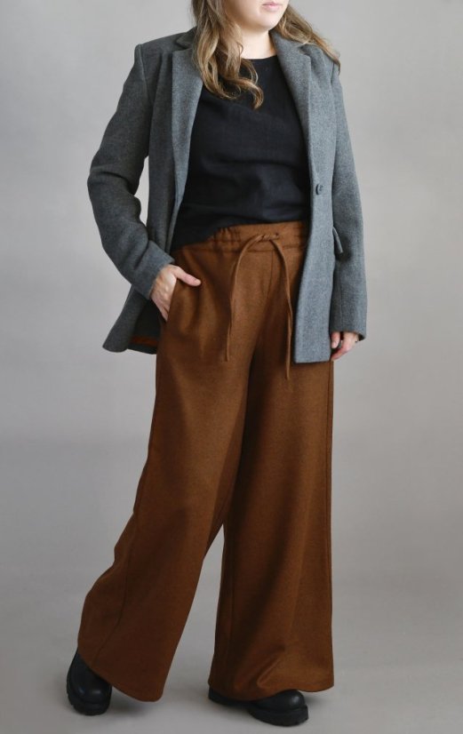 Wollhose für Damen, Maxilänge