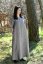 Langes Leinenkleid für Damen mit Ärmeln