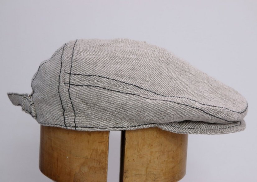 Men's linen beanie - Size: L