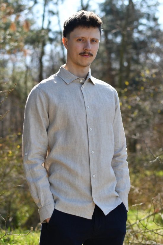 Herren-Leinenhemd