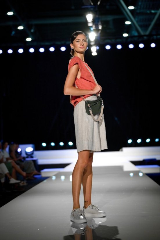 Damen-Bermudashorts aus Leinen - Größe: 36