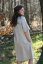Damenkleid aus Leinen in A-Linie