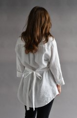Leinenhemd für Damen mit Gürtel