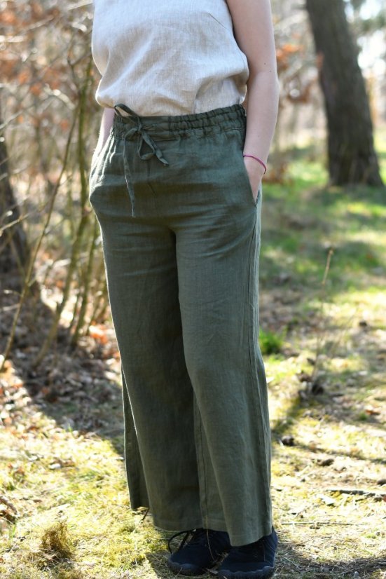 Damen-Hosen aus Leinen - Größe: 42