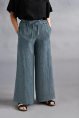 Women's long linen trousers