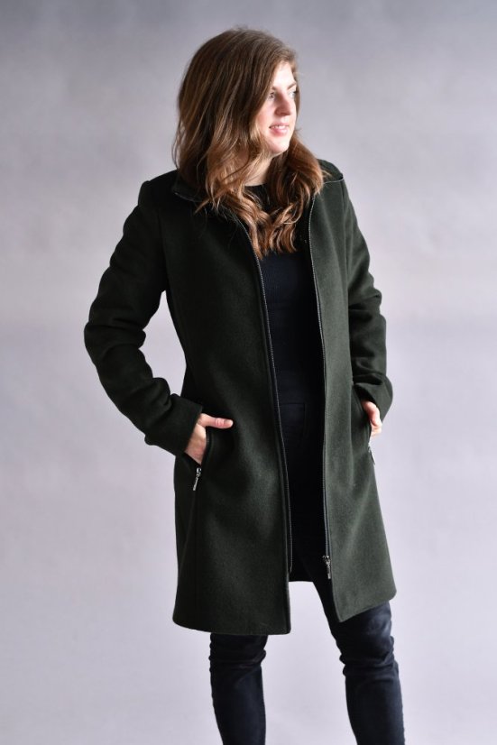 Women's wool coat with cashmere