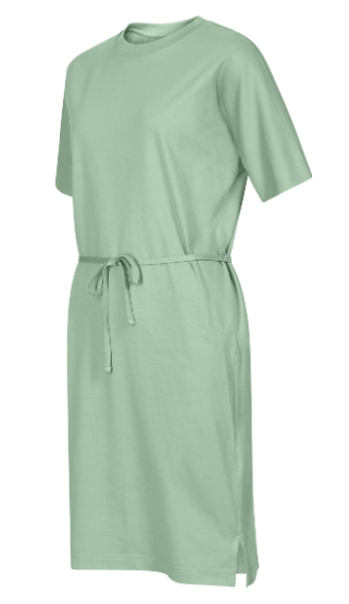 Damen-Baumwollkleid mit Gürtel - Größe: XS