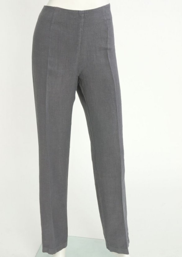 Women's classic linen trousers - Size: 40