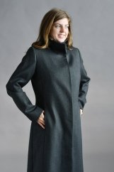 Klassischer Wollmantel für Damen mit 100% Wolle