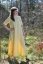 Langes Leinenkleid für Damen mit Ärmeln