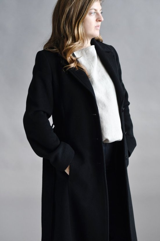 Damenmantel aus Wolle