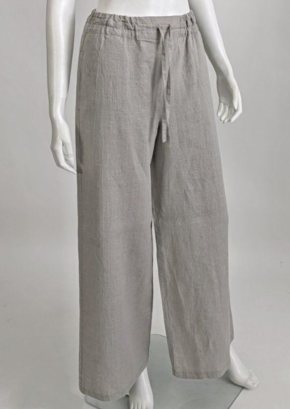 Women's long linen trouser skirt