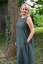 Langes ärmelloses Leinenkleid für Damen