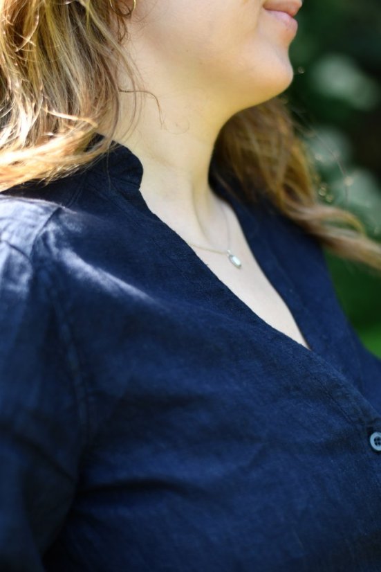 Damen-Leinen Bluse