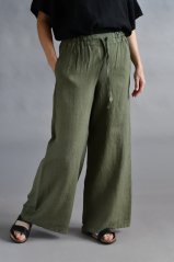 Women's long linen trousers