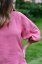 Women's linen blouse with balloon sleeves - Size: 42