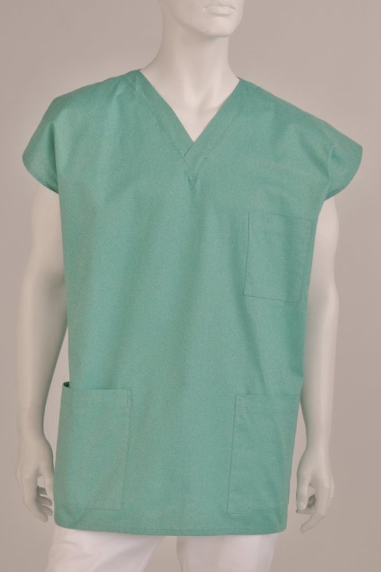 Unisex-OP-Kittel – 96 % Baumwolle, 4 % Elasthan - Größe: XS