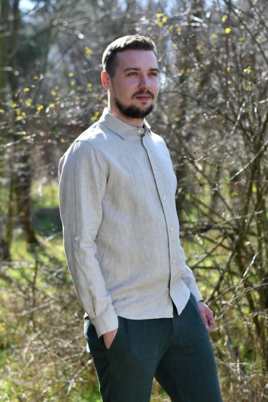 Herren-Leinenhemd