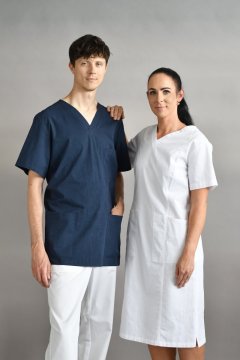 Zdravotnické oblečení, roušky - Material - 65% bavlna, 35% polyester