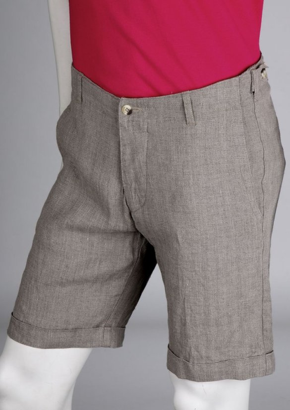 Herren-Bermudashorts aus Leinen