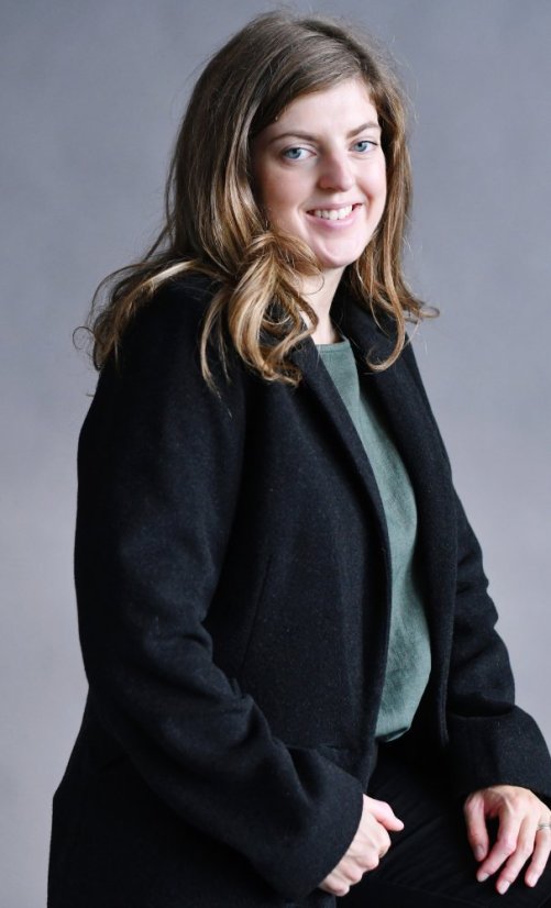 Dámský klasický vlněný kabát - antracitový