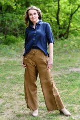 Langer Damen-Hosen aus Leinen