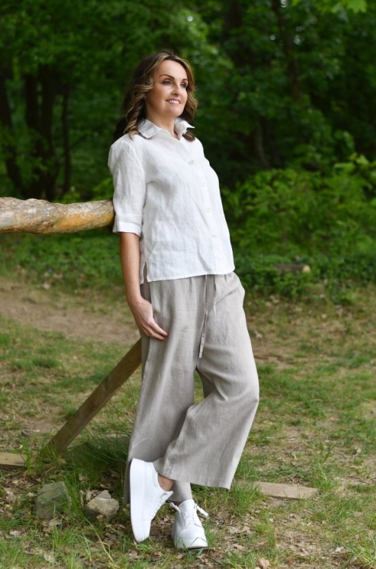 Damen-Hosen aus Leinen - Größe: 50