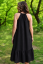 Women's linen dress with frill