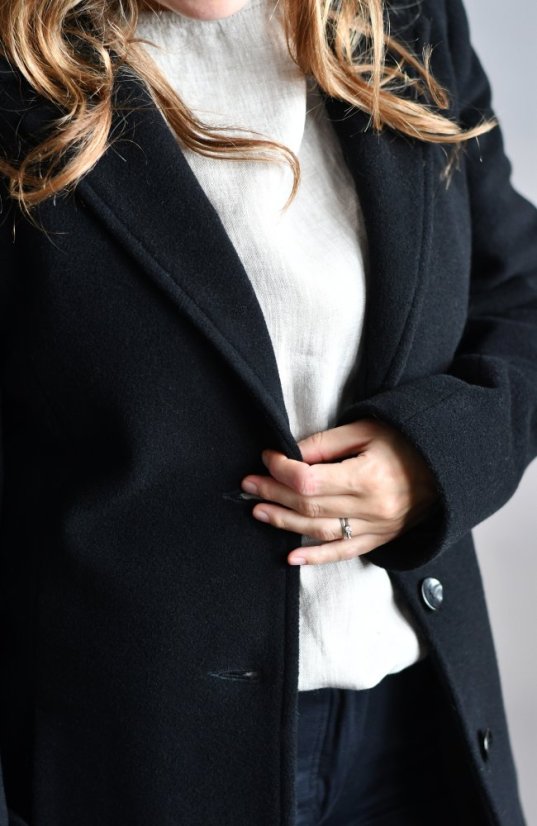 Damenmantel aus Wolle