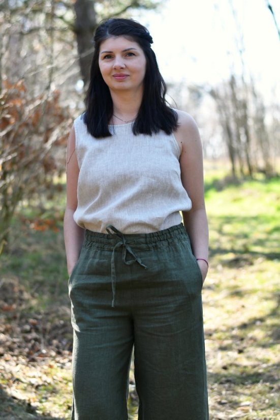 Damen-Hosen aus Leinen - Größe: 36
