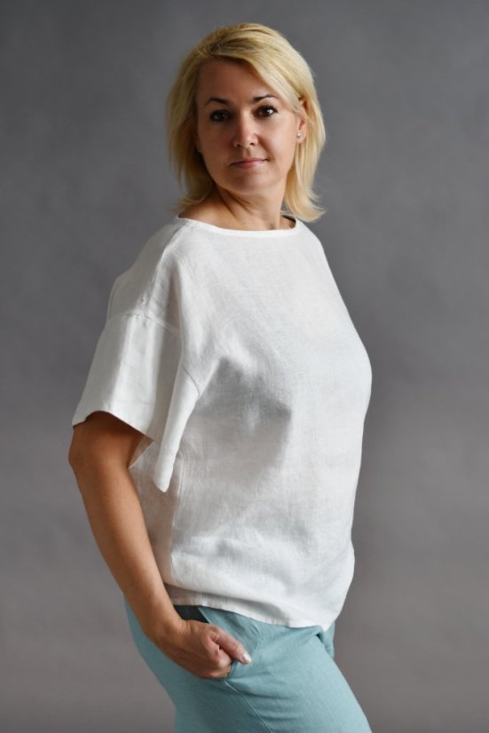Damenbluse aus Leinen