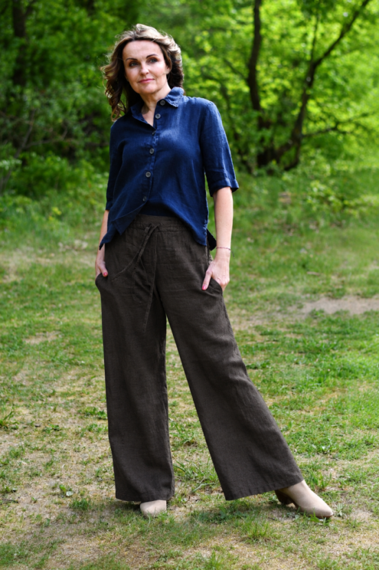 Langer Damen-Hosen aus Leinen