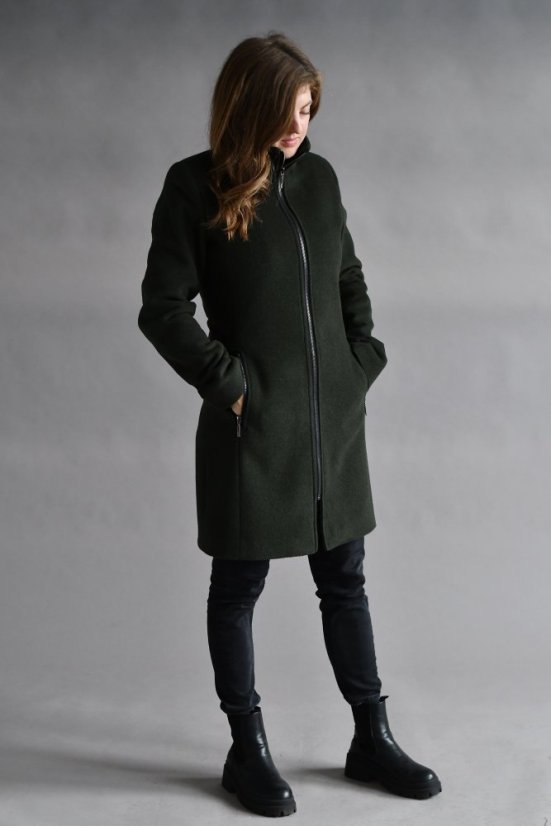 Women's wool coat with cashmere