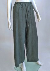 Women's long linen trouser skirt